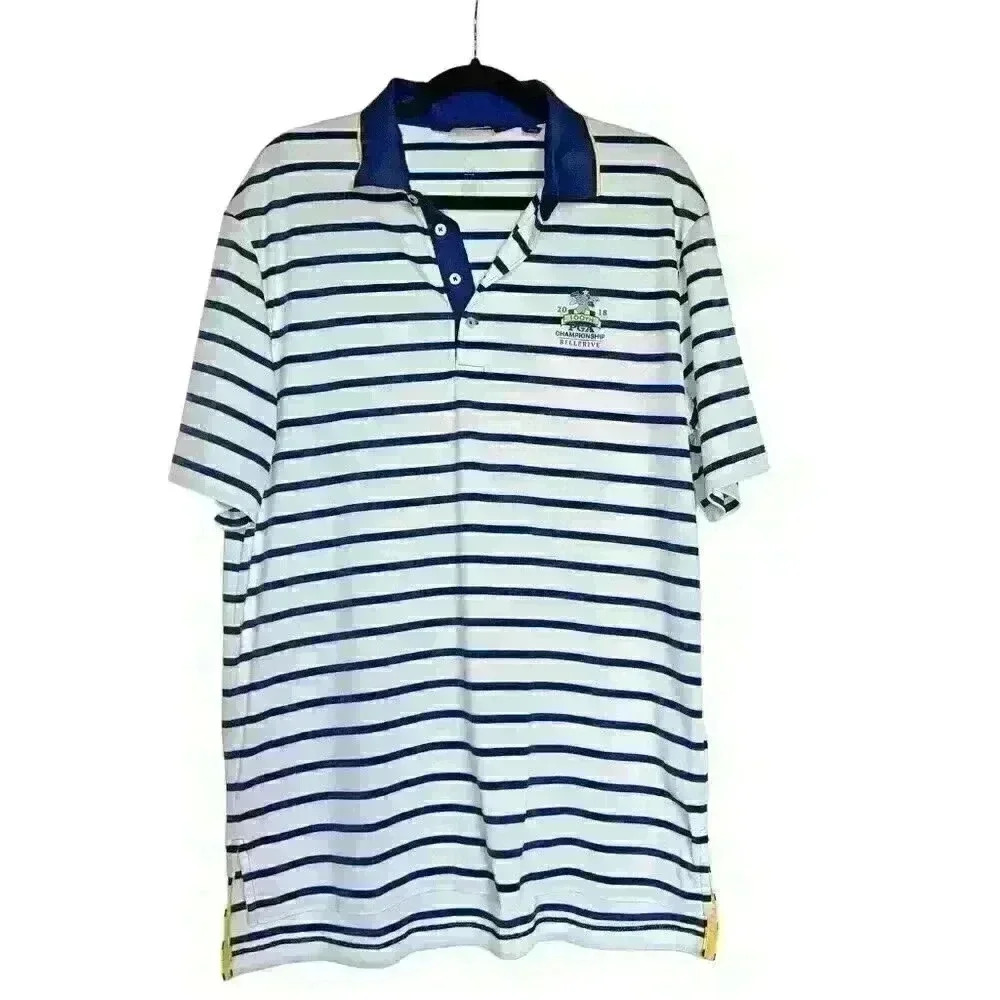 Polo Golf Sz L 100th PGA Championship Performance‎ Shirt Activewear Preppy